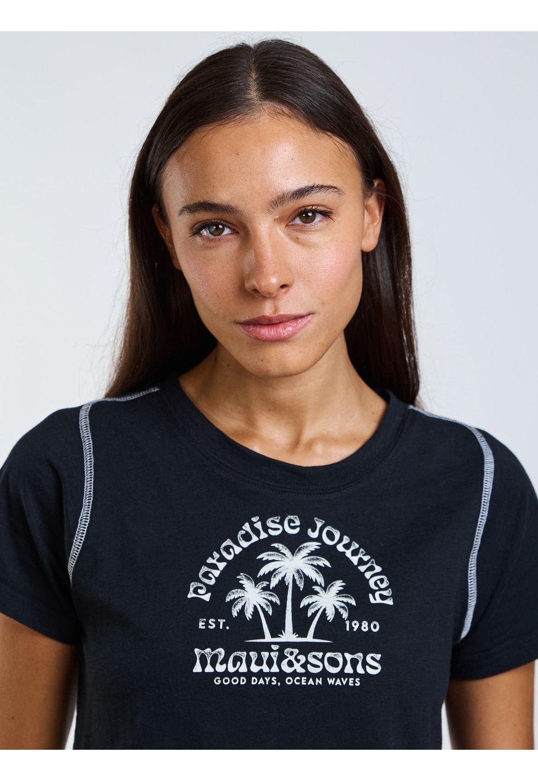 Polera MC Makana Negro Mujer Maui and Sons-3