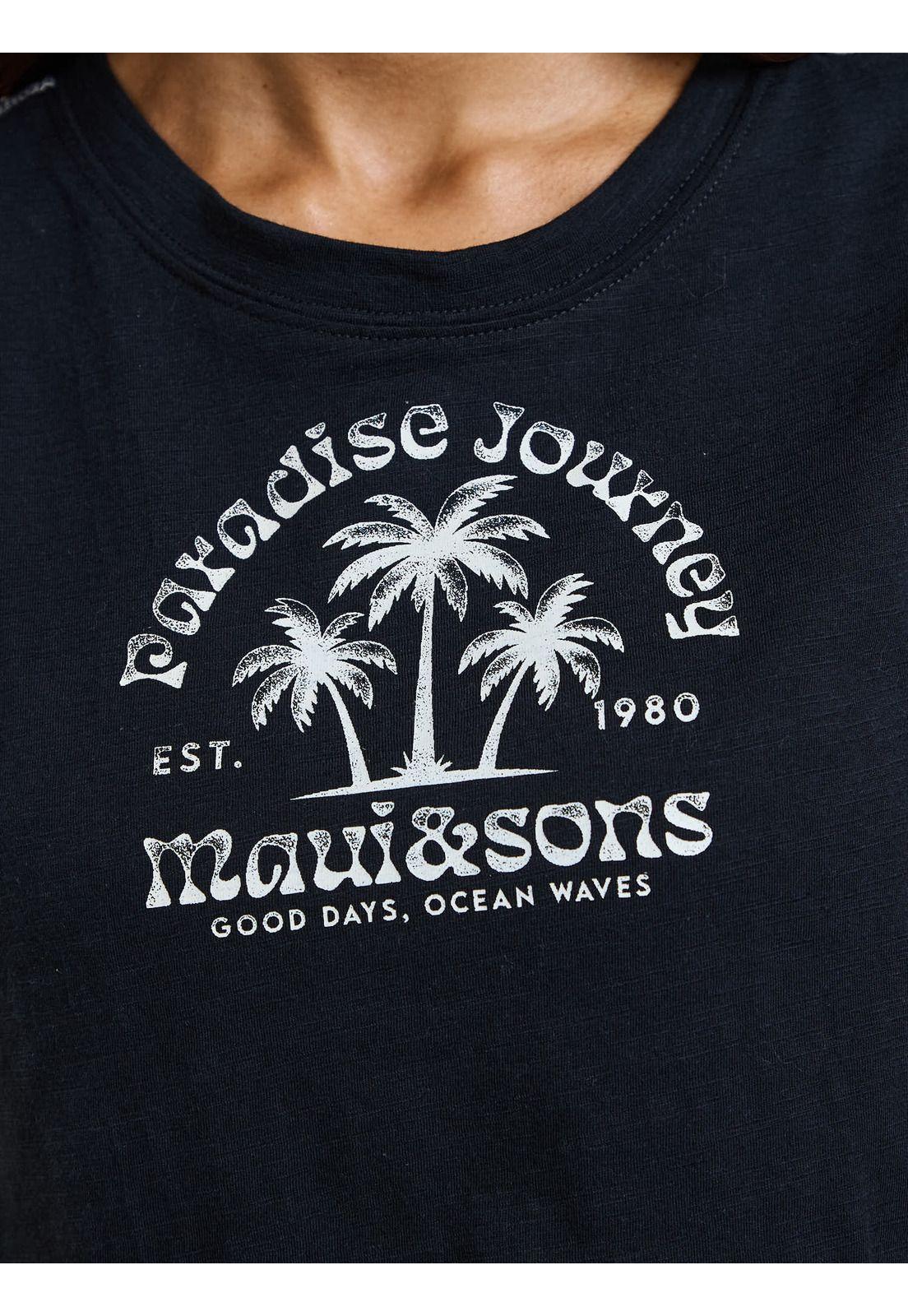 Polera MC Makana Negro Mujer Maui and Sons-4