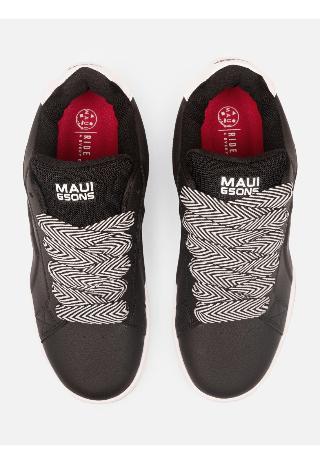 Zapatilla Static Negro Hombre Maui And Sons-3