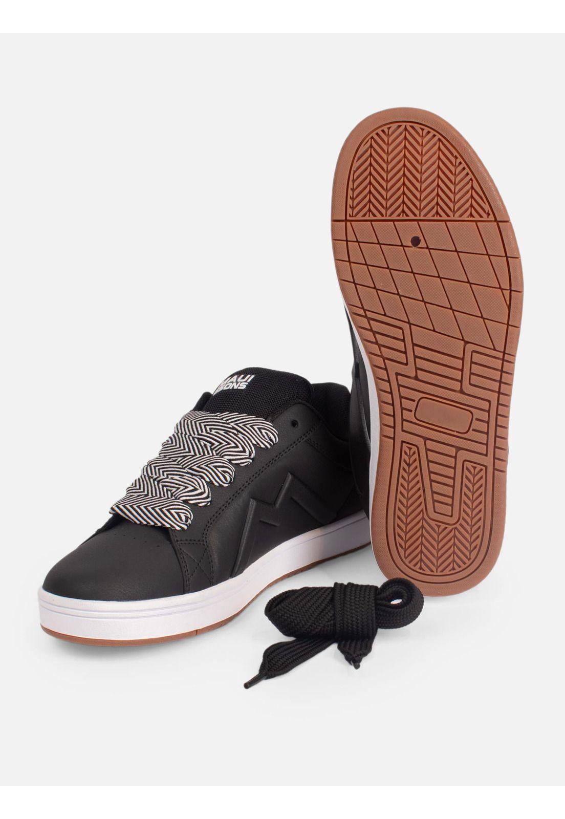 Zapatilla Static Negro Hombre Maui And Sons-5