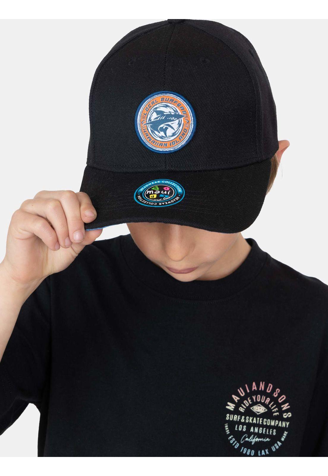 Polera MC AquaBlast Negro Infantil Maui And Sons-2