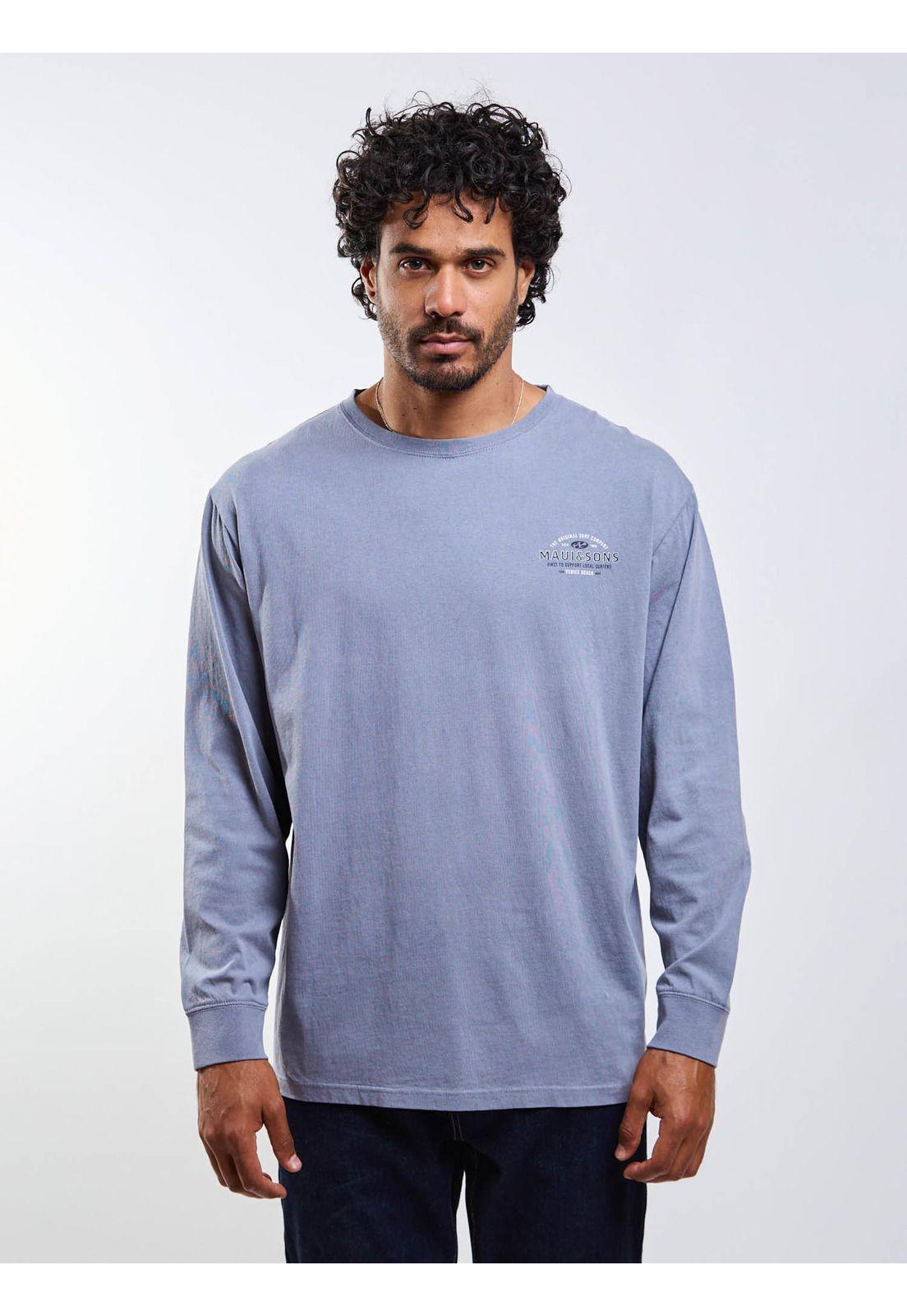 Polera ML Locals surfers Gris Hombre Maui And Sons-0