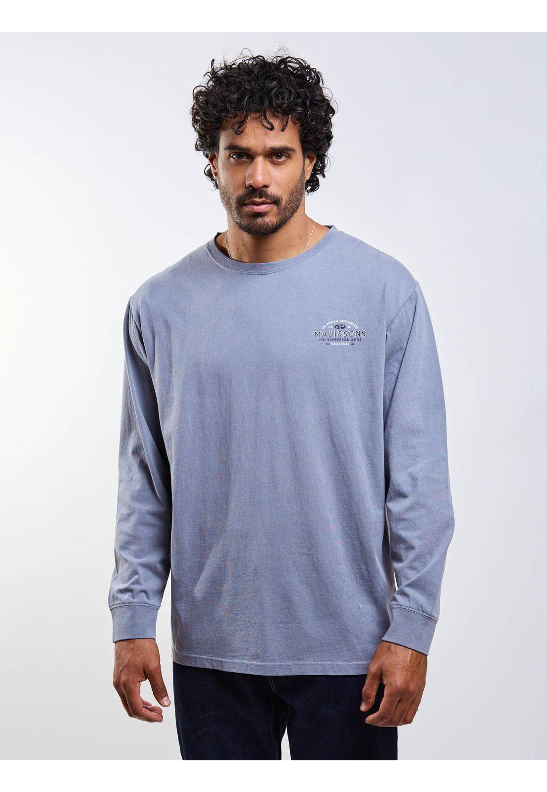 Polera ML Locals surfers Gris Hombre Maui And Sons-4