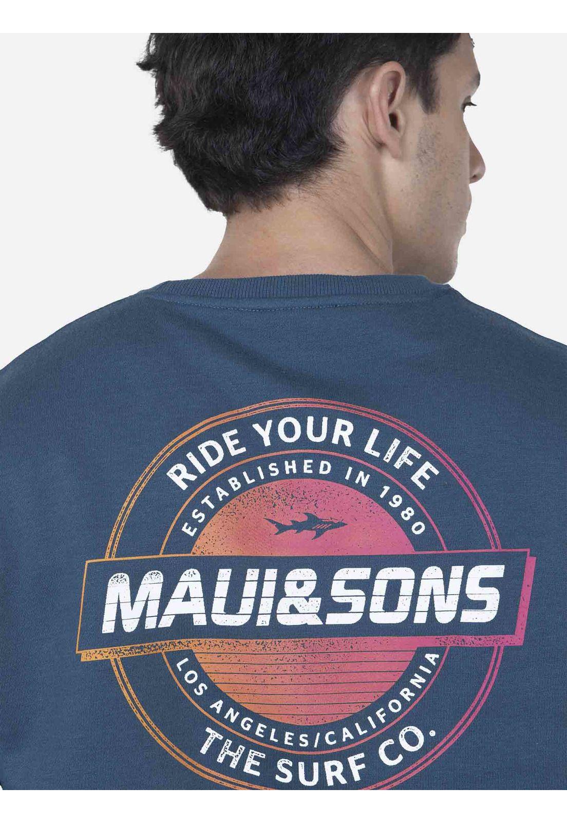 Poleron Hombre 5O1030 Azul Maui and Sons-2