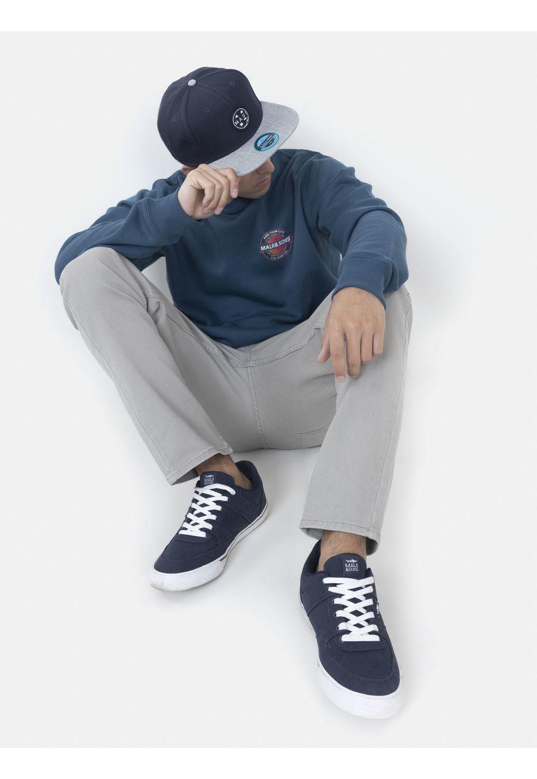 Poleron Hombre 5O1030 Azul Maui and Sons-3