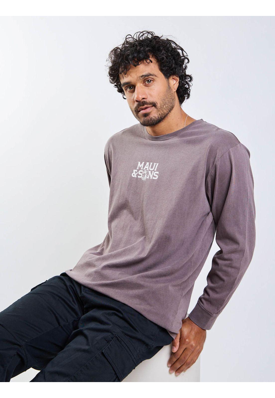 Polera ML The World Surf Café Hombre Maui And Sons-5