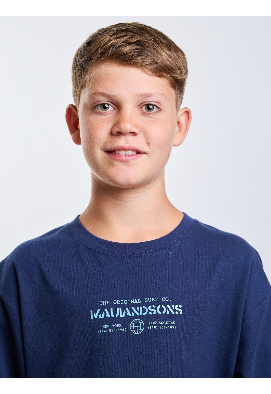 Polera ML Gulao Azul Infantil Maui And Sons-3