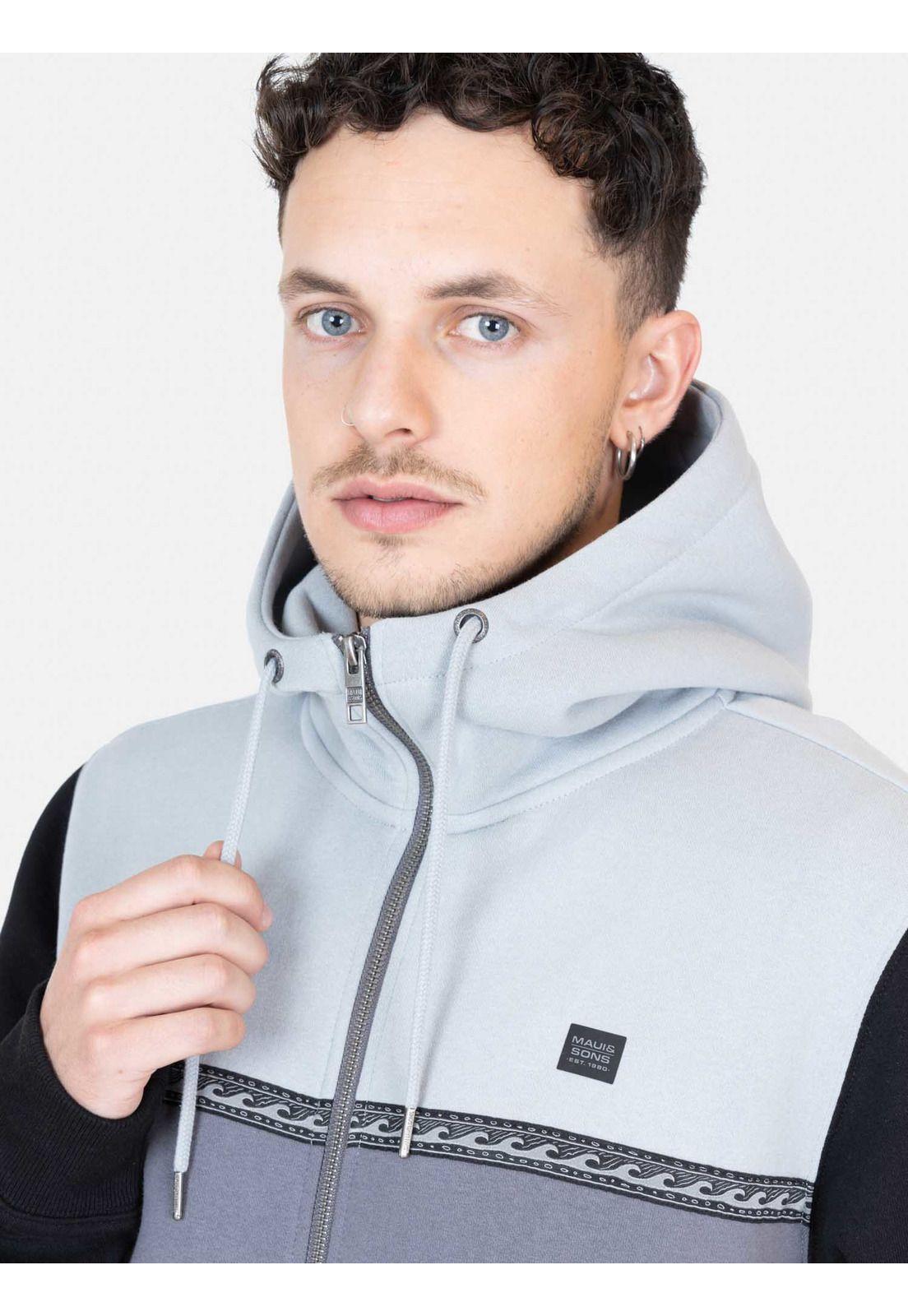 Poleron FZ Dalus Gris Hombre Maui And Sons-2
