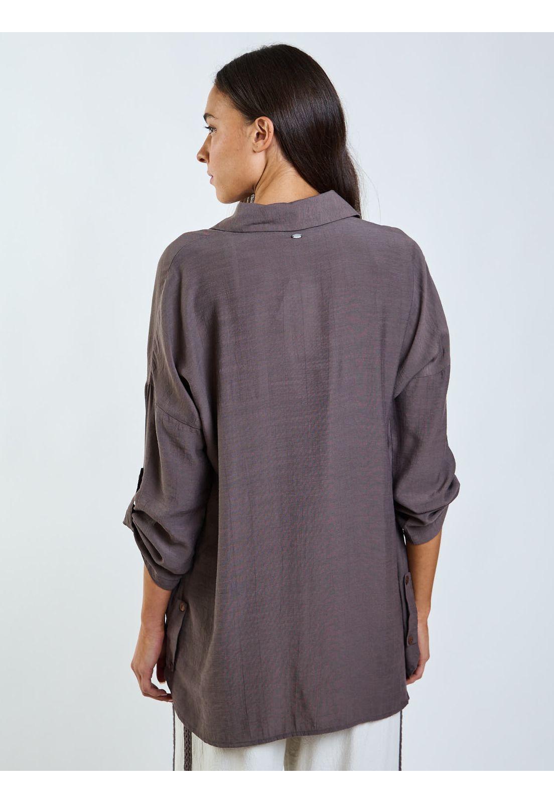 Blusa ML Ky Co Café Mujer Maui and Sons-1