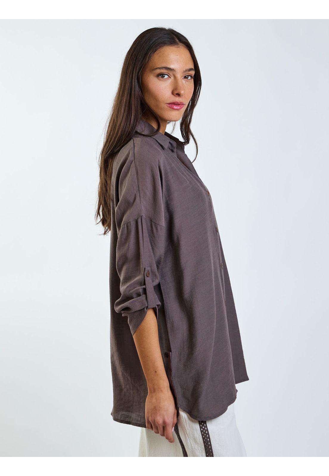 Blusa ML Ky Co Café Mujer Maui and Sons-2