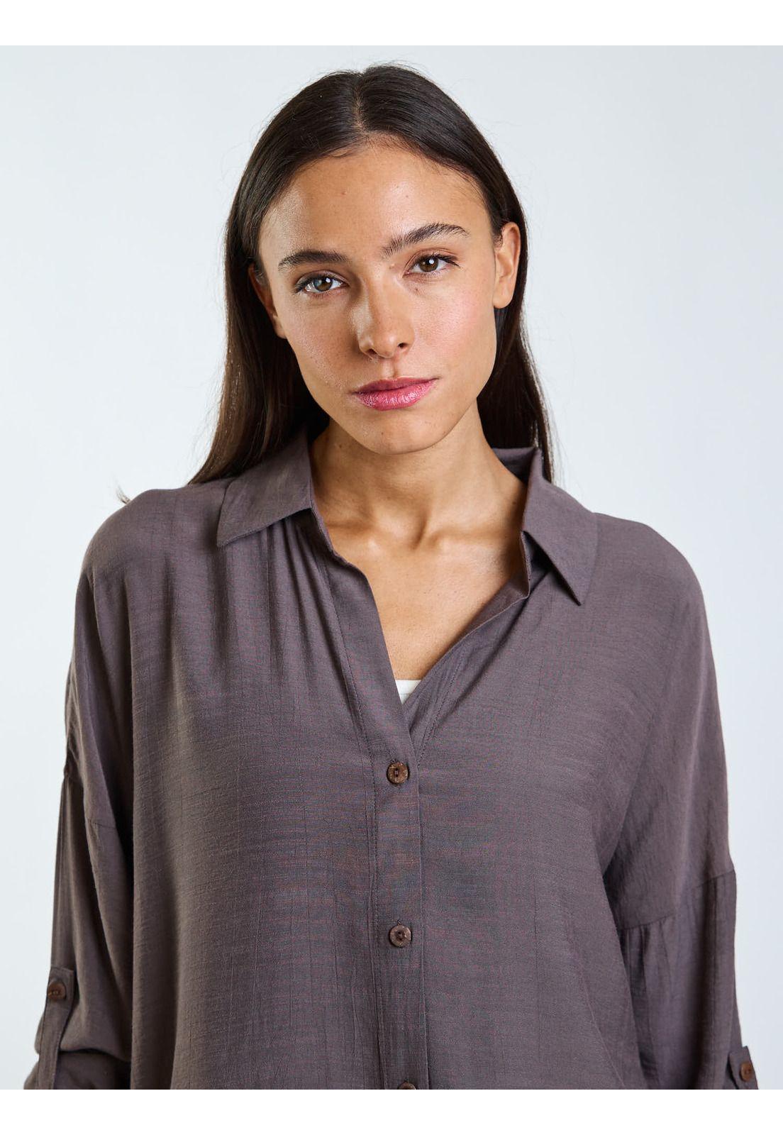 Blusa ML Ky Co Café Mujer Maui and Sons-3