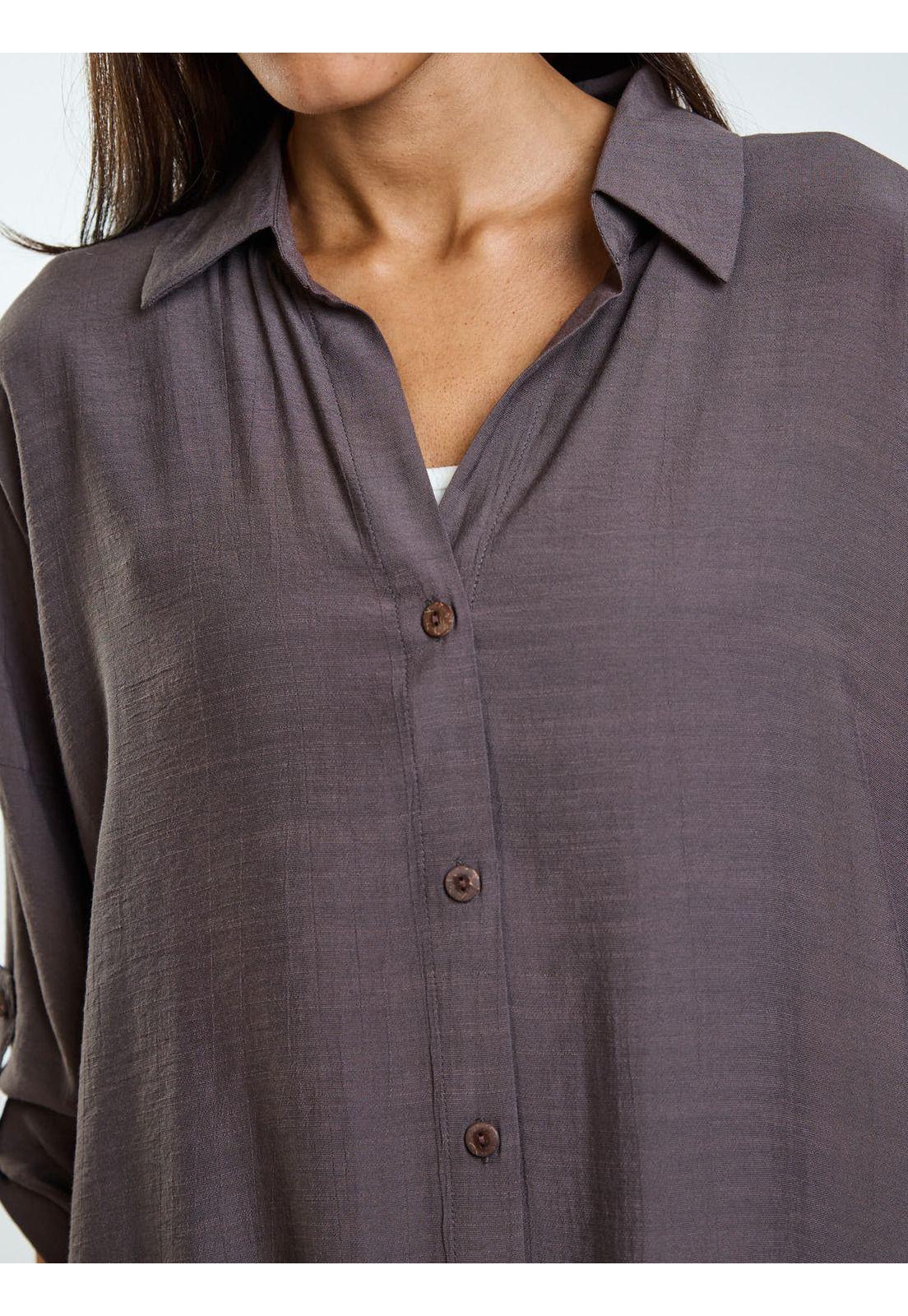Blusa ML Ky Co Café Mujer Maui and Sons-4