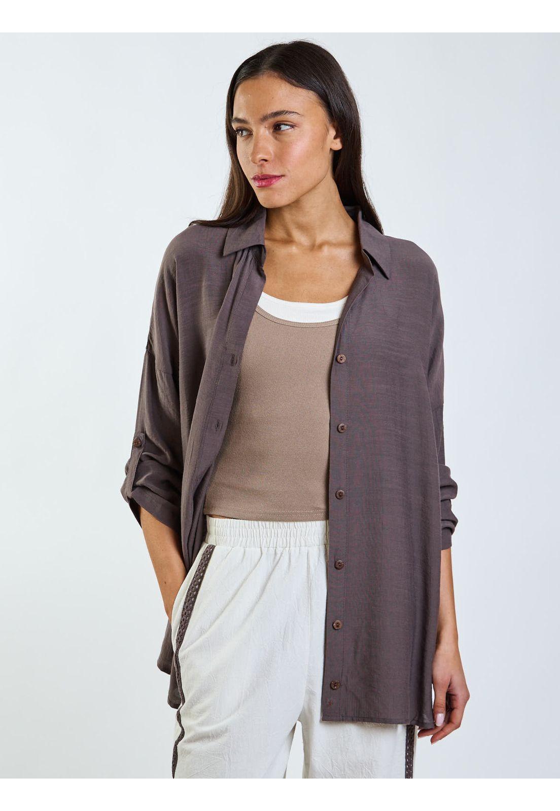 Blusa ML Ky Co Café Mujer Maui and Sons-6