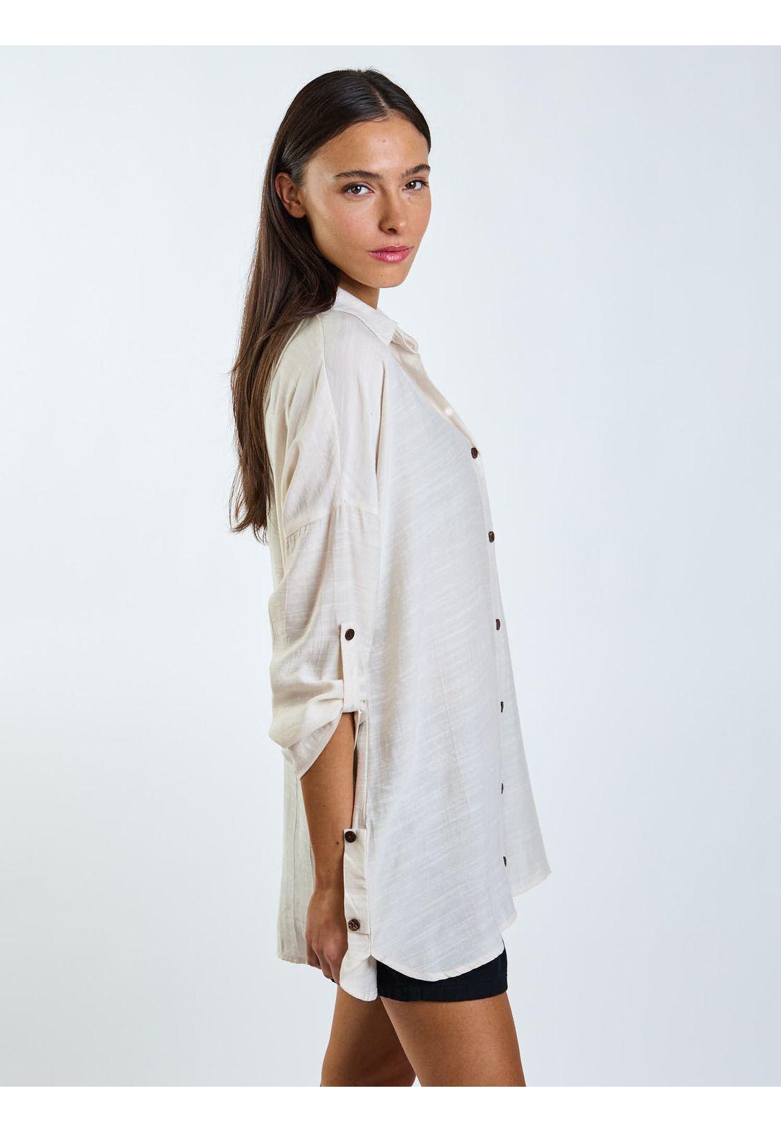 Blusa ML Ky Co Beige Mujer Maui and Sons-2