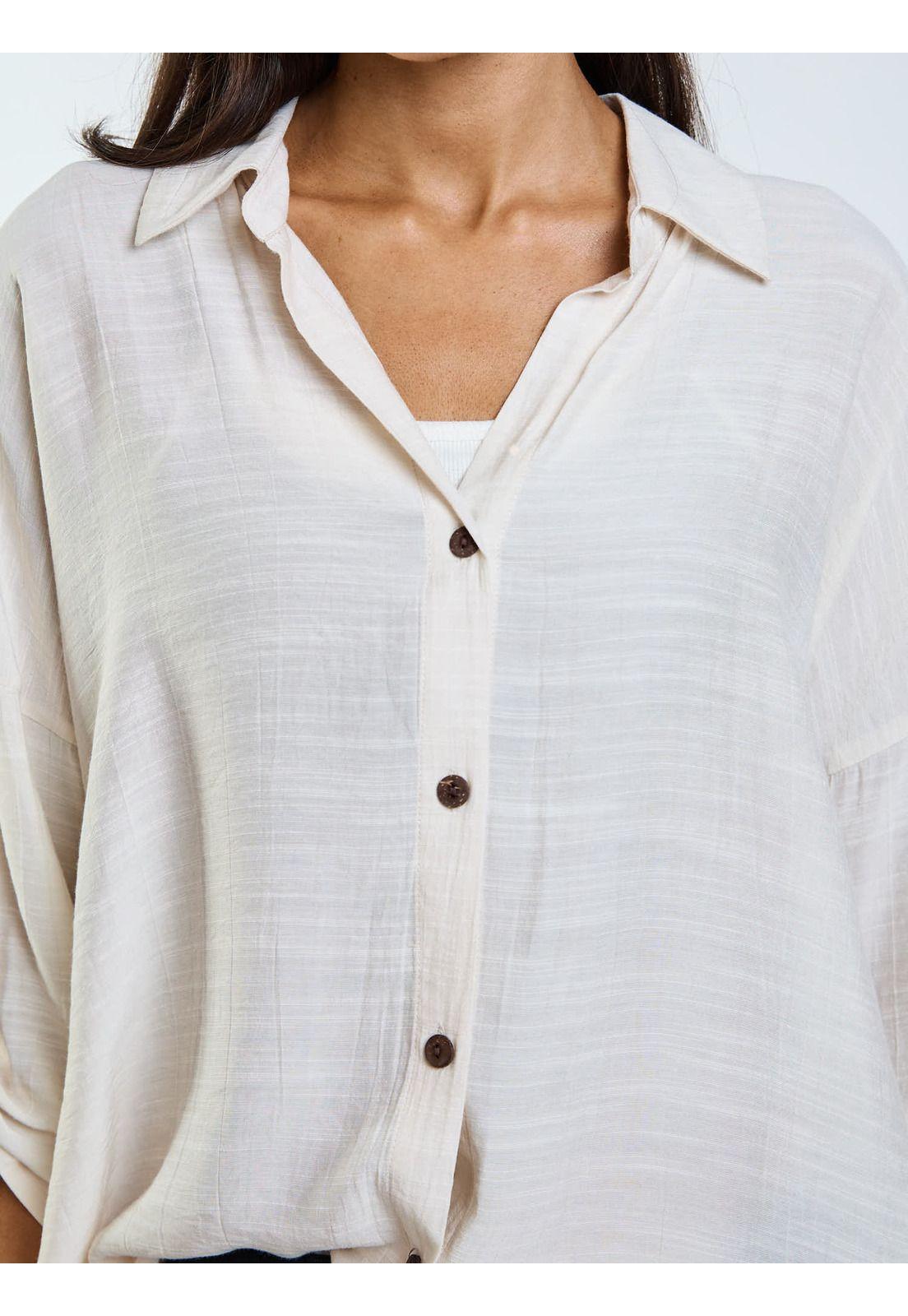 Blusa ML Ky Co Beige Mujer Maui and Sons-4