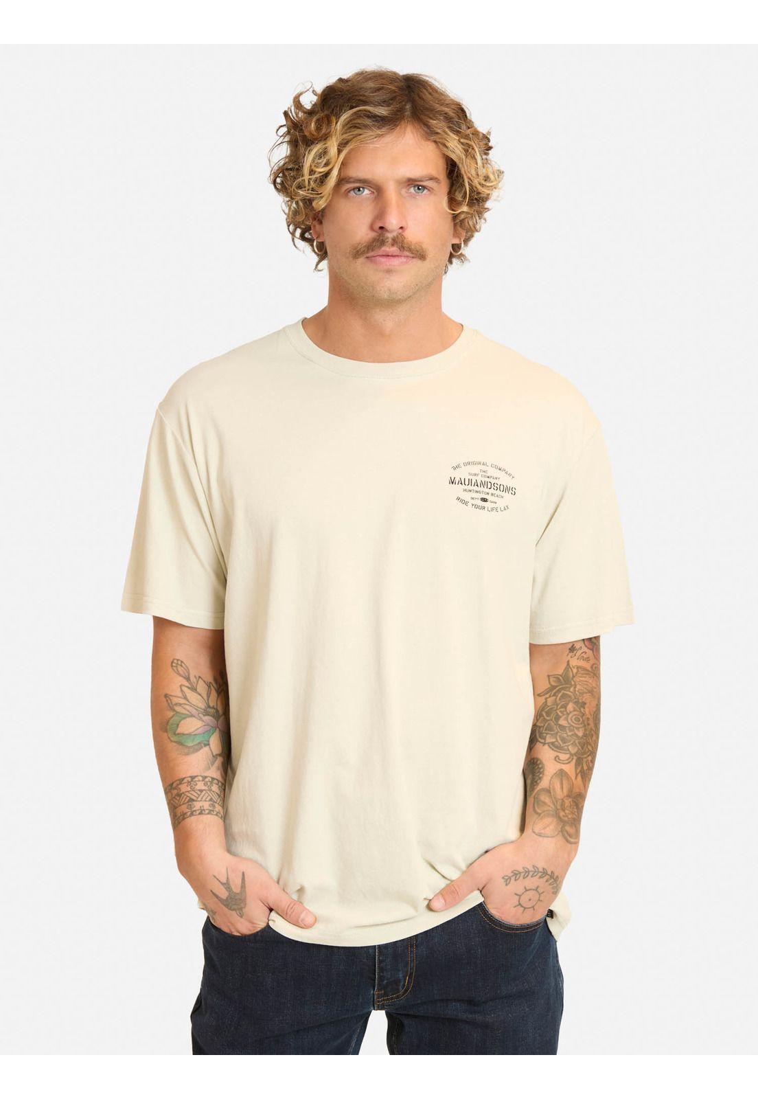 Polera MC Lokix Beige Hombre Maui And Sons-0