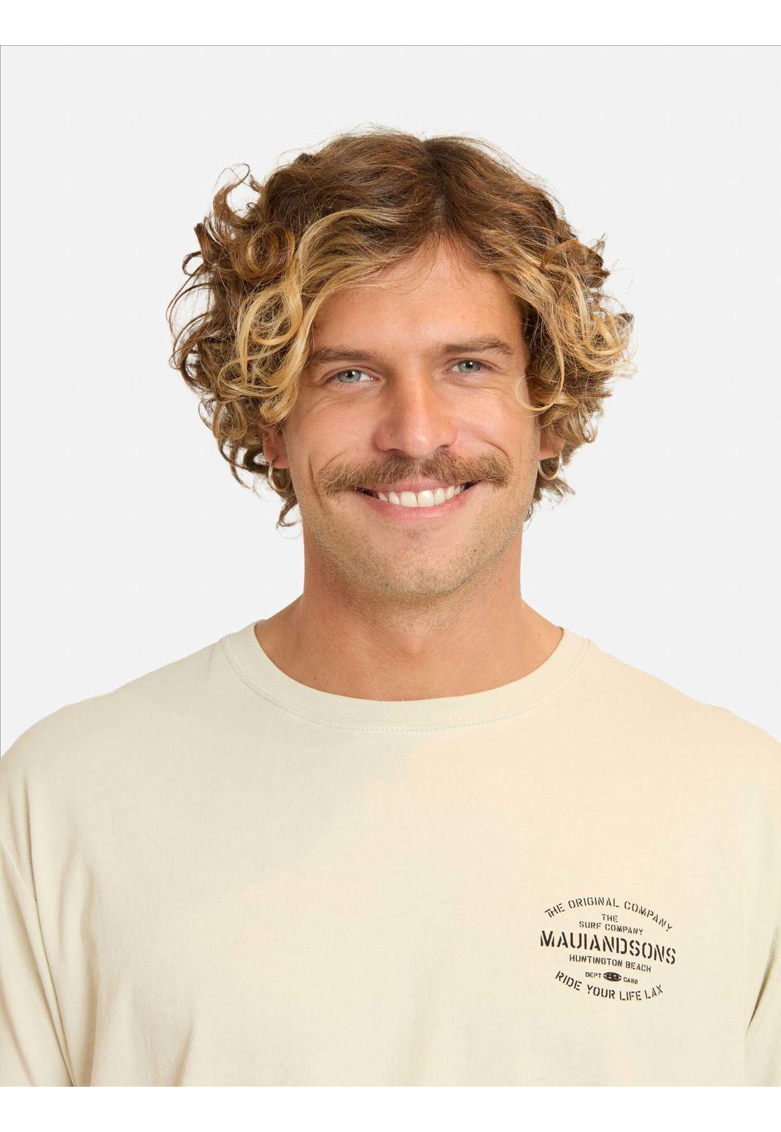 Polera MC Lokix Beige Hombre Maui And Sons-2