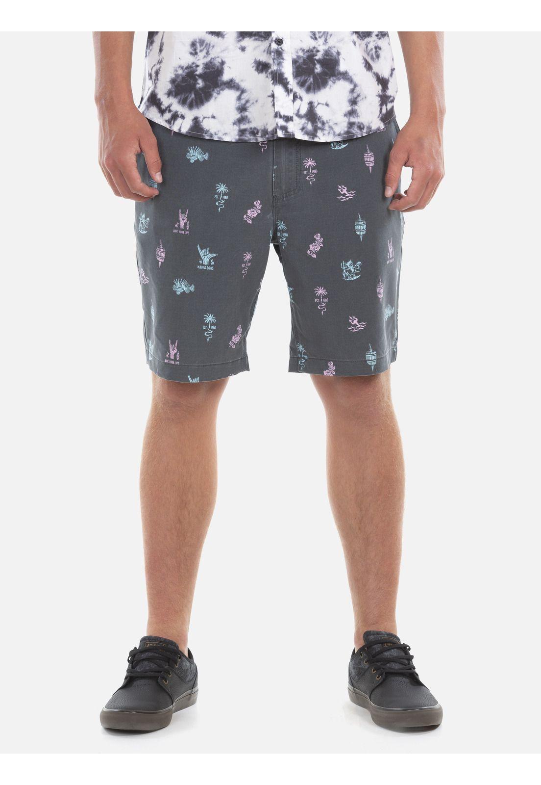 Bermuda Hombre 5B156-MV20 Gris Maui and Sons-0