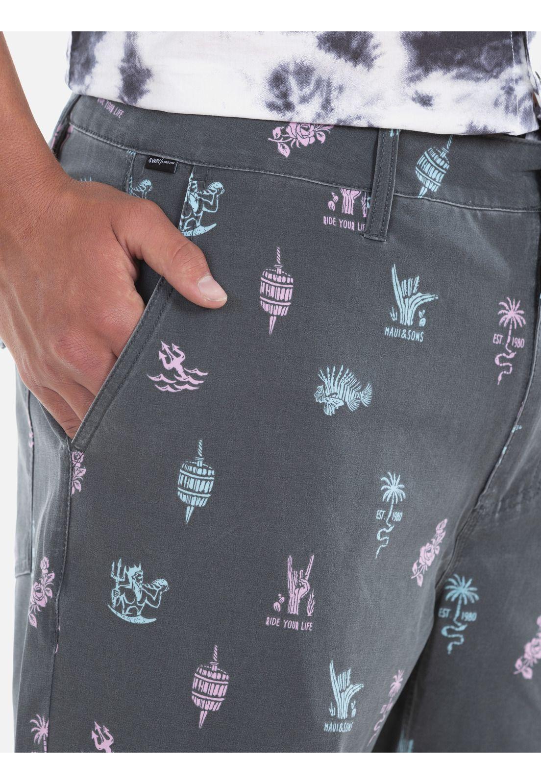 Bermuda Hombre 5B156-MV20 Gris Maui and Sons-2