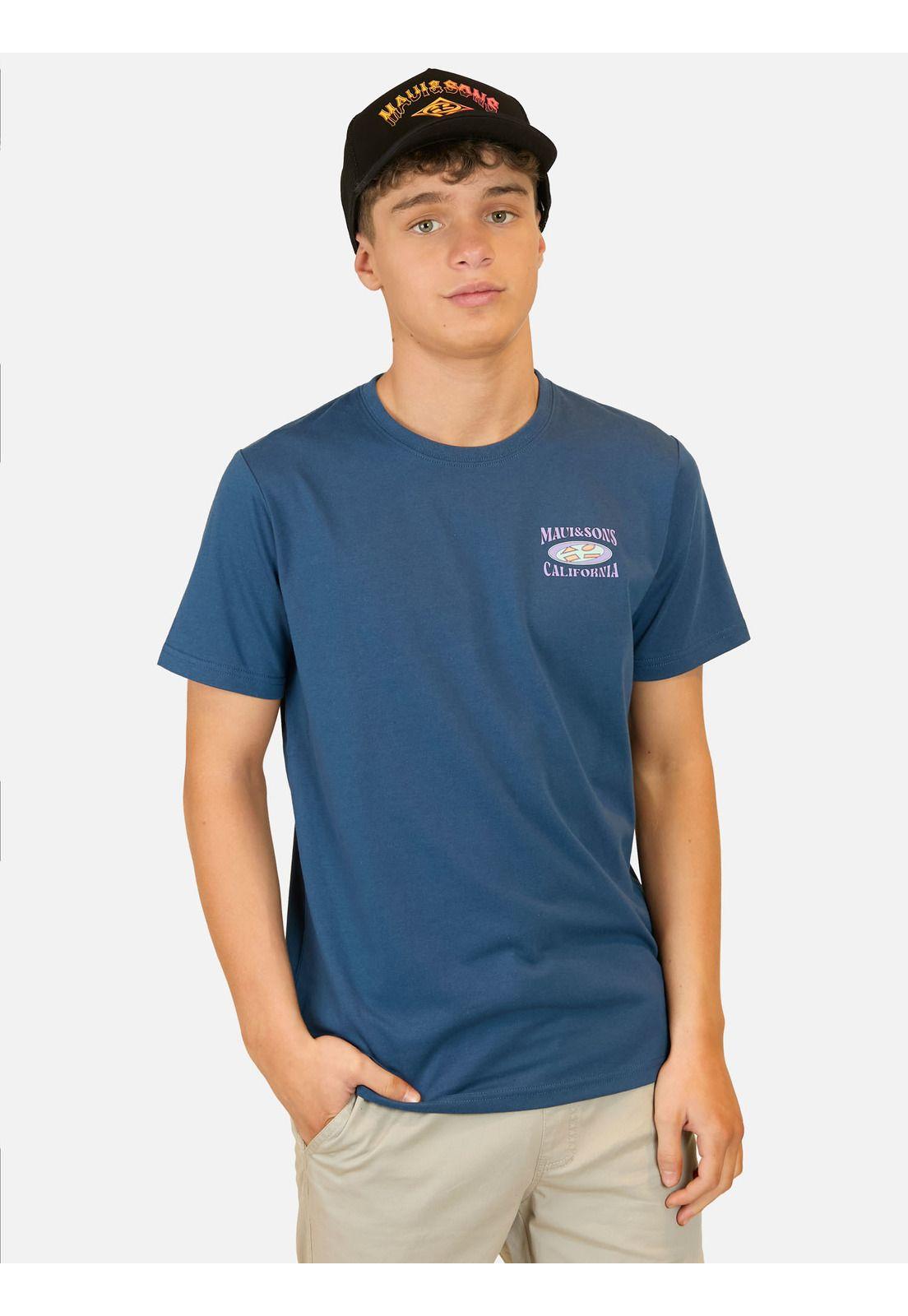 Pack Polera Jockey Solar Azul Infantil Maui And Sons-0