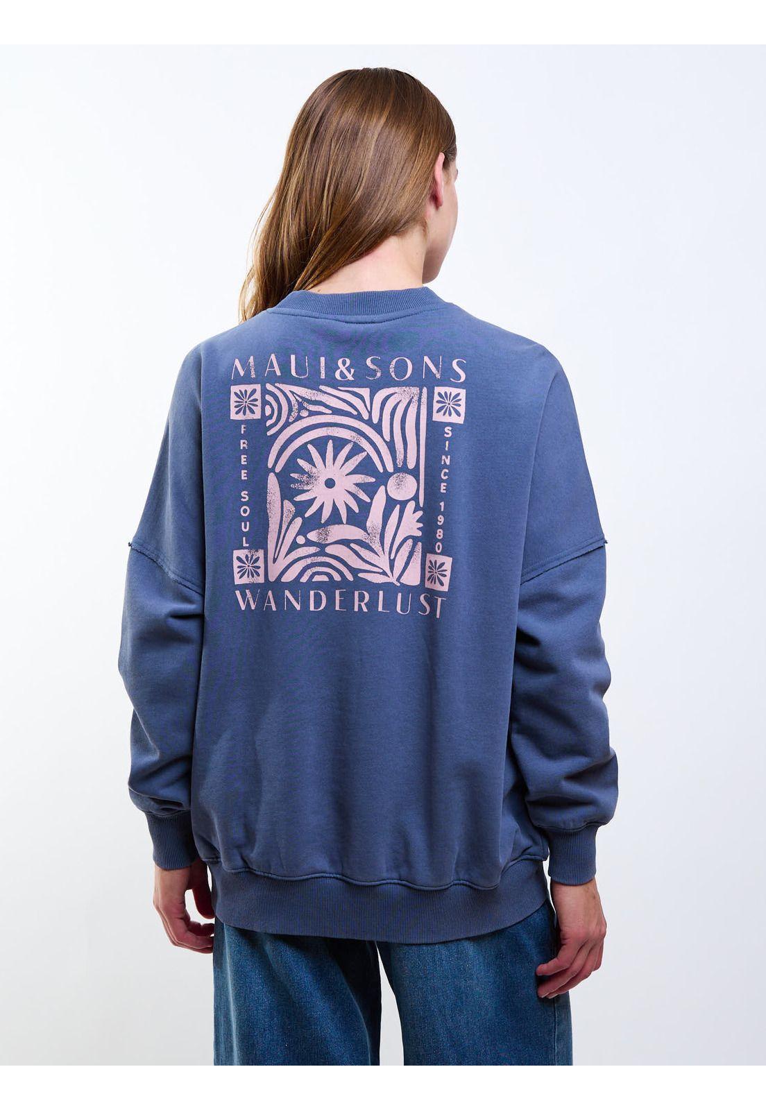 Poleron CR Tasmania Azul Mujer Maui And Sons-4