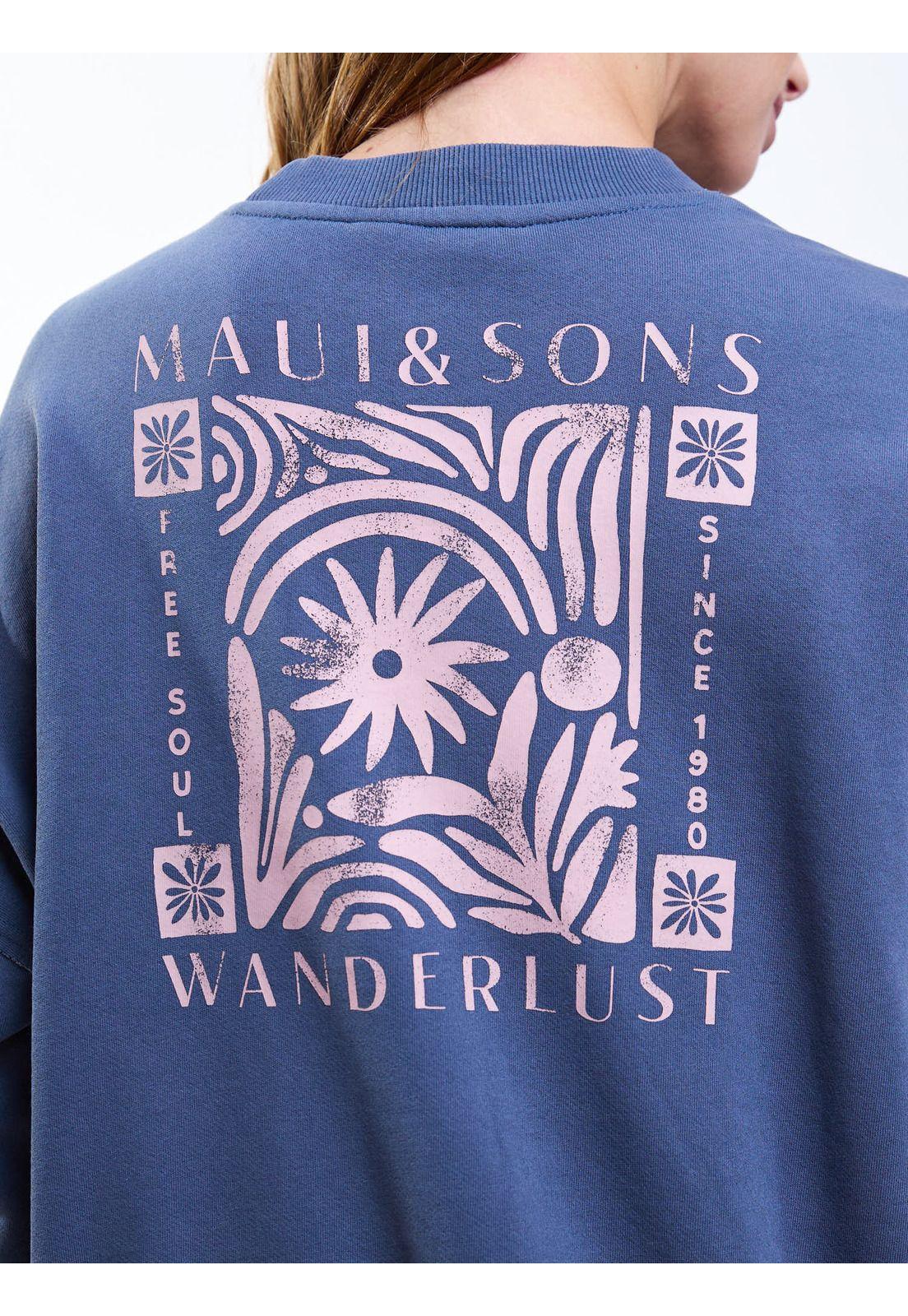 Poleron CR Tasmania Azul Mujer Maui And Sons-6