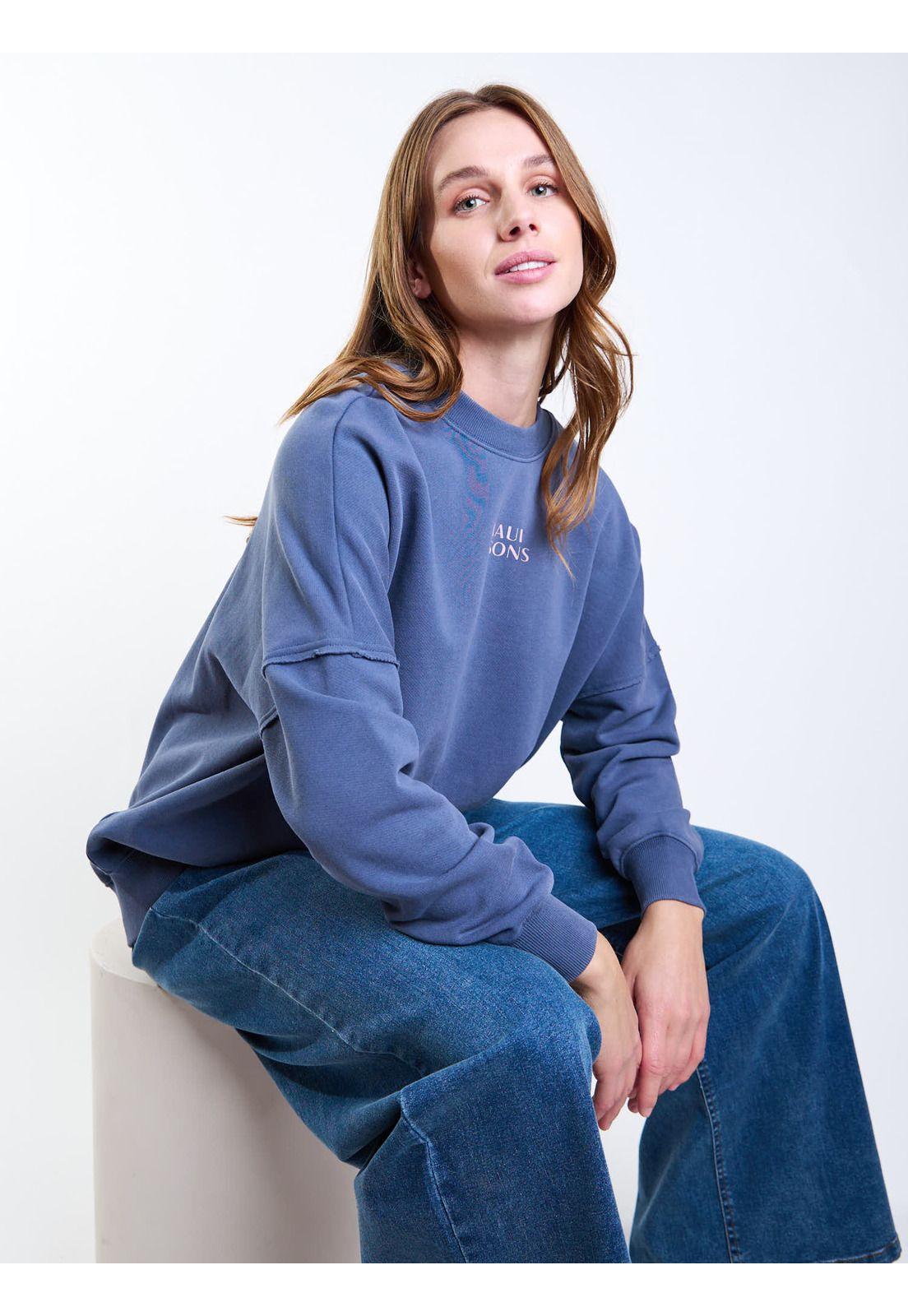 Poleron CR Tasmania Azul Mujer Maui And Sons-8