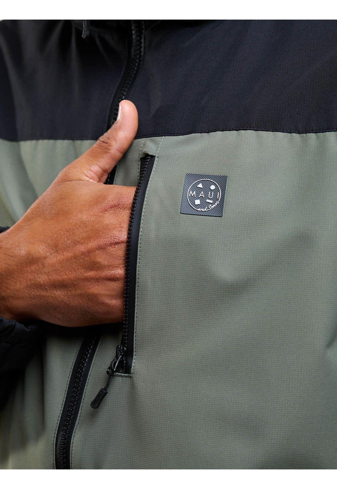 Cortaviento Táctital Forest Verde Hombre Maui And Sons-3