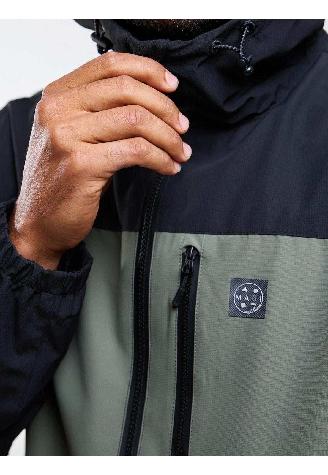 Cortaviento Táctital Forest Verde Hombre Maui And Sons-6