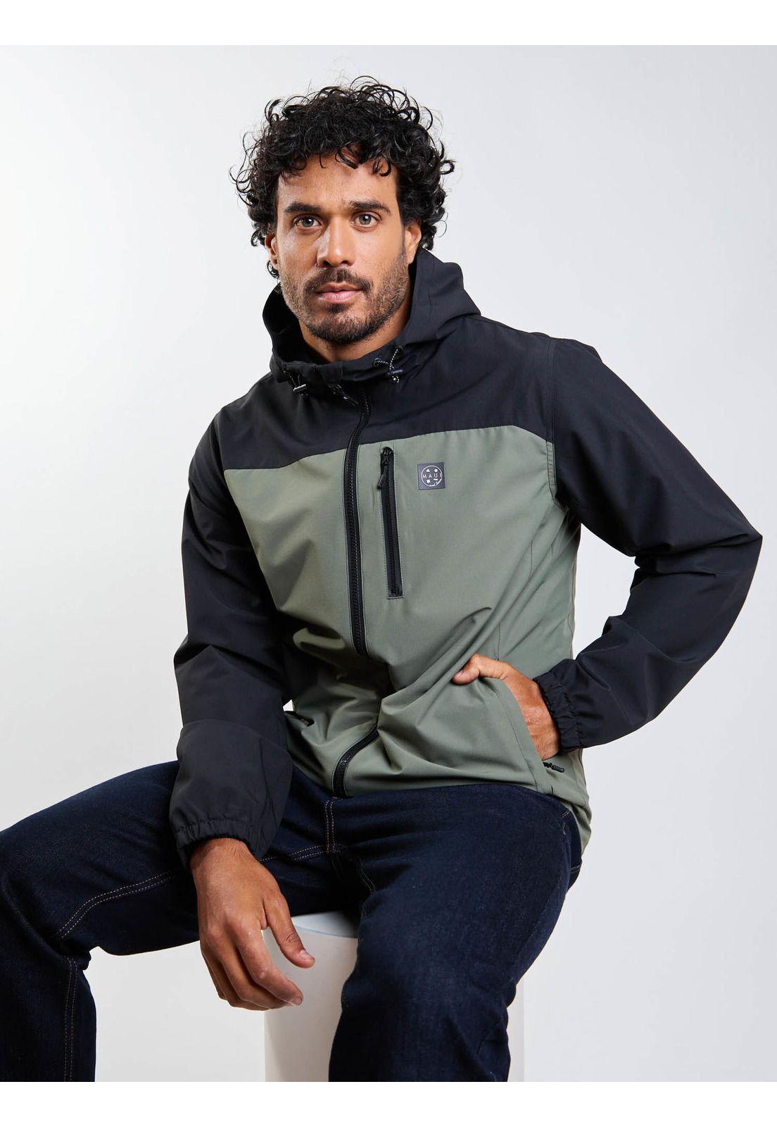 Cortaviento Táctital Forest Verde Hombre Maui And Sons-7