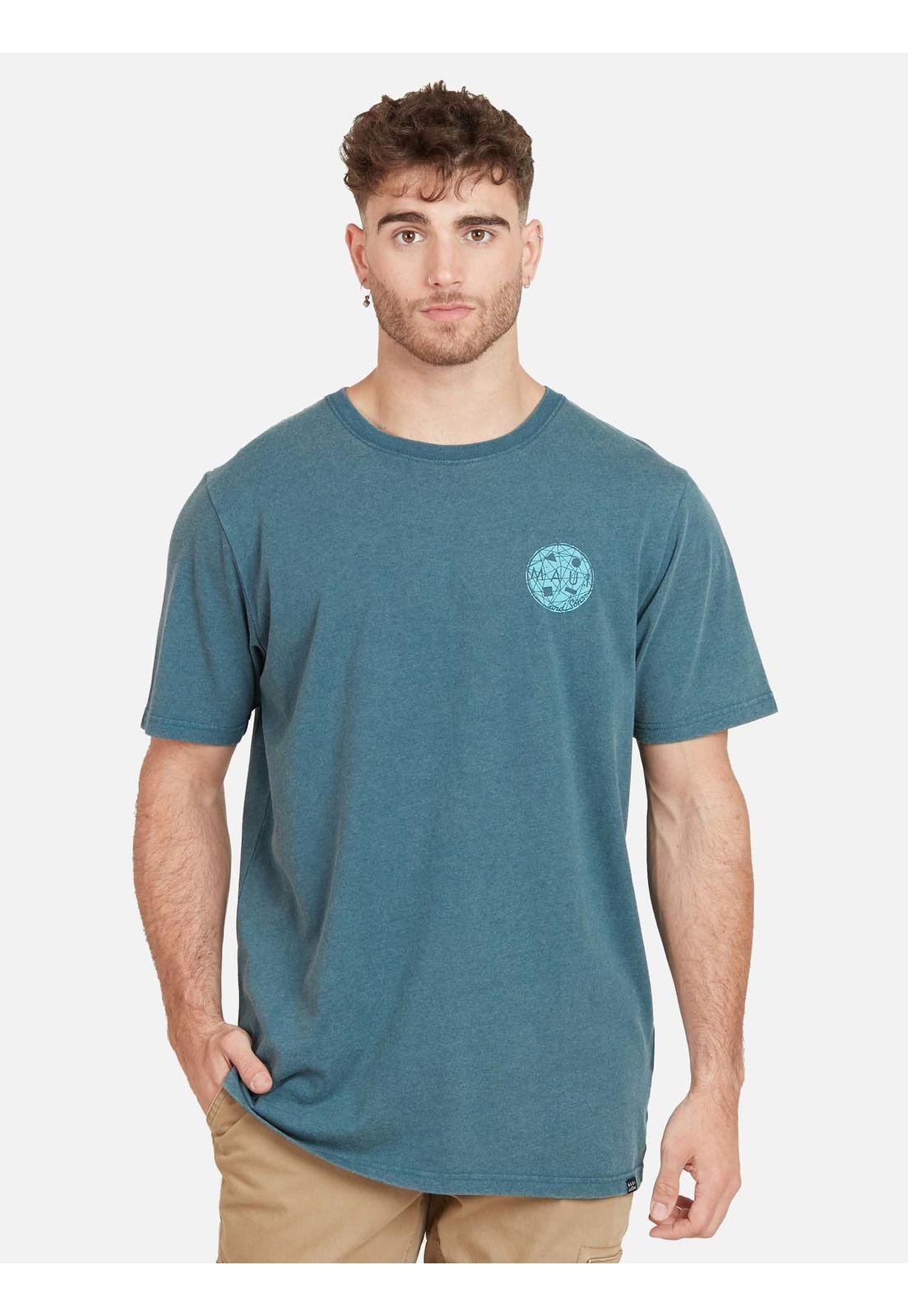 Polera LOGO CLASSIC SS TEE Hombre Azul Maui & Sons-0