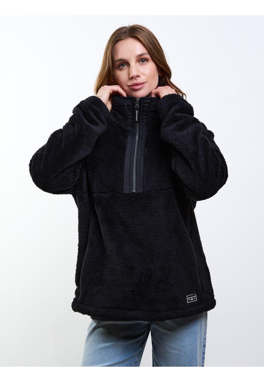 Poleron FZ Manu Negro Mujer Maui And Sons-8