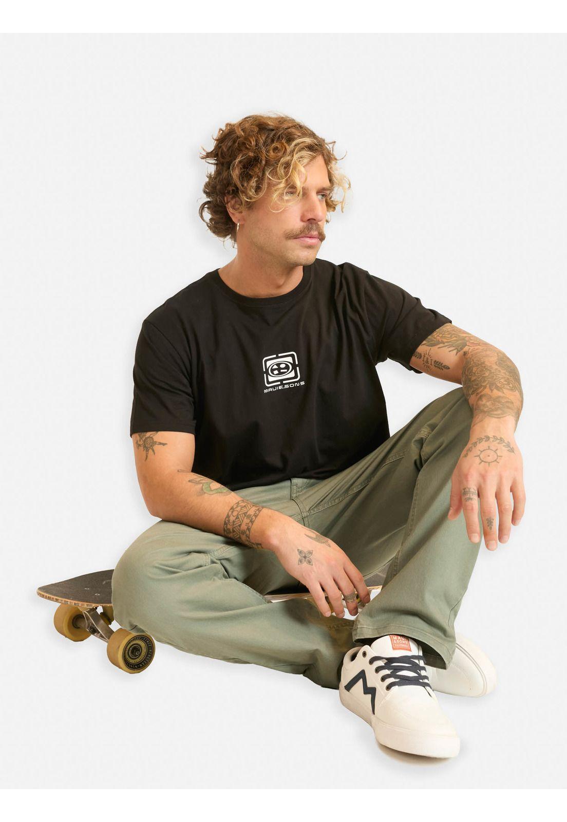 Polera MC Leonel Negro Hombre Maui And Sons-3