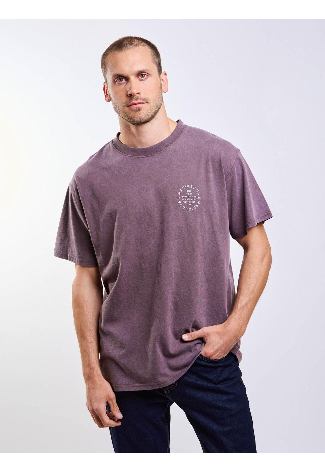 Polera MC Saltyx Café Hombre Maui And Sons-0