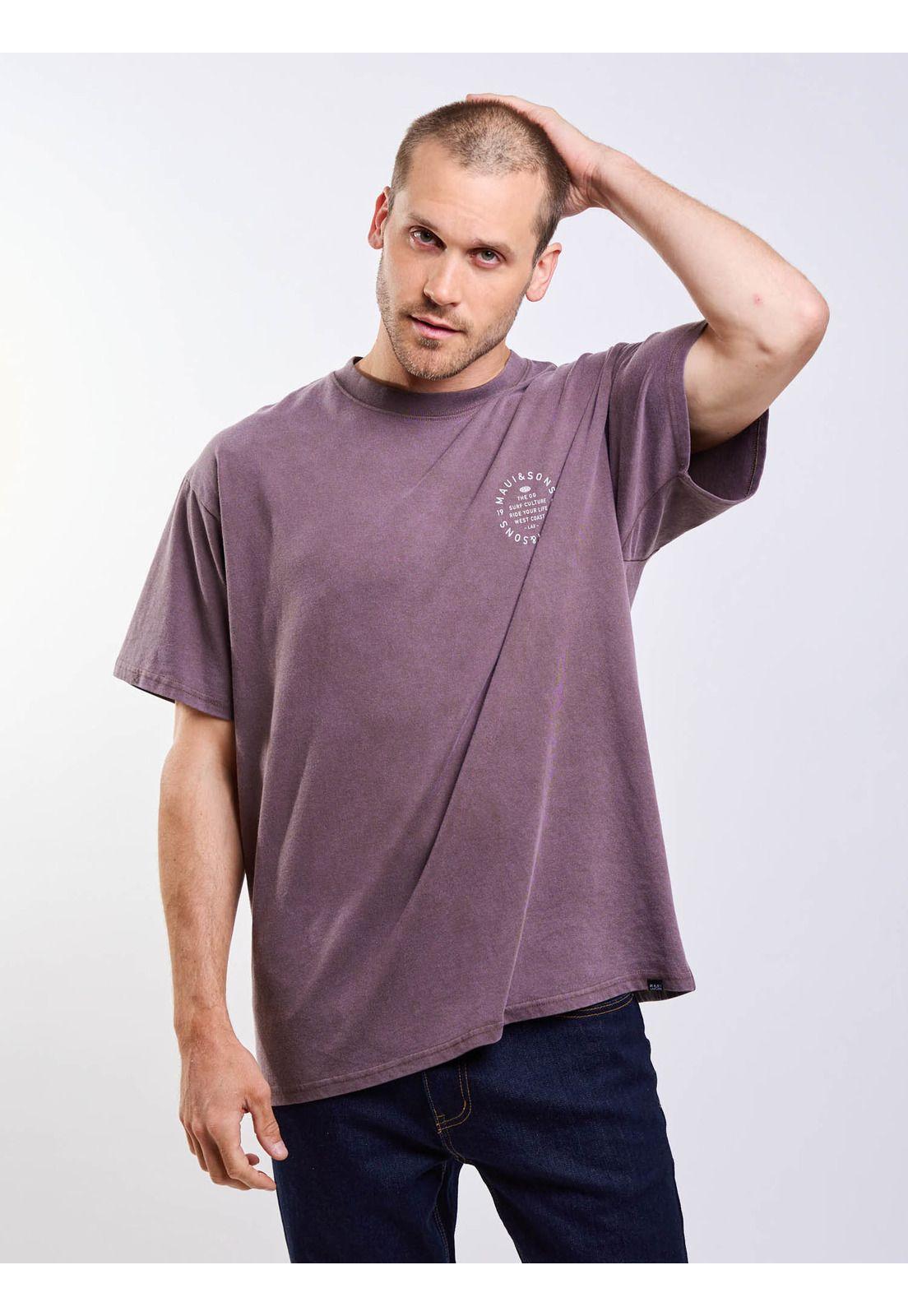 Polera MC Saltyx Café Hombre Maui And Sons-4