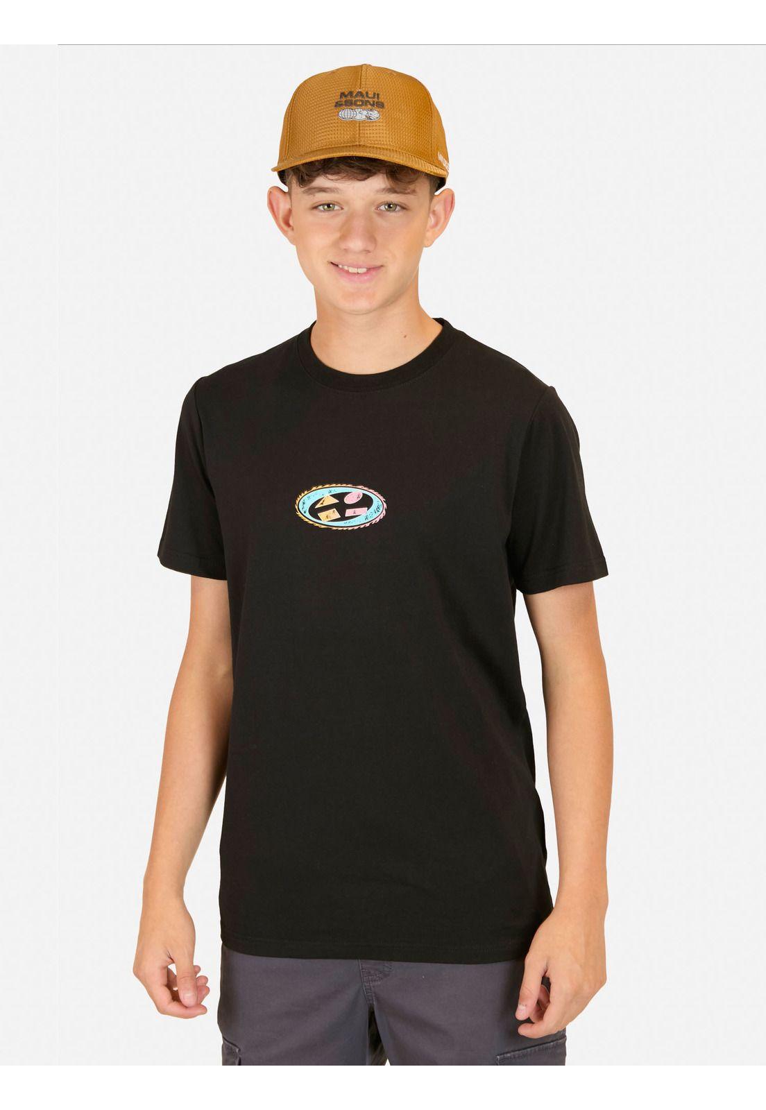 Polera Dani Negro Infantil Maui And Sons-0