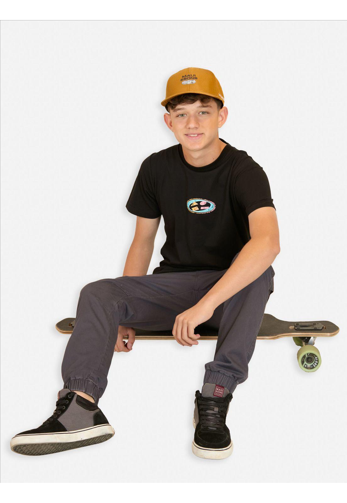 Polera Dani Negro Infantil Maui And Sons-3