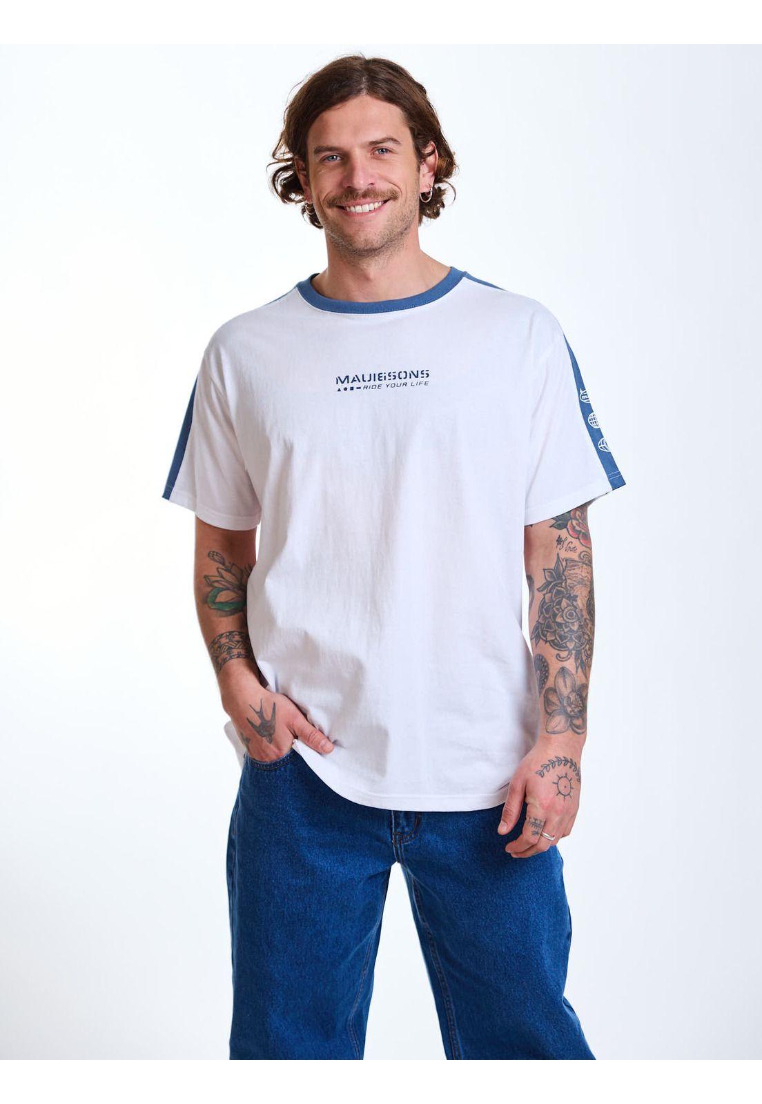 Polera MC Salty Blanco Hombre Maui and Sons-6