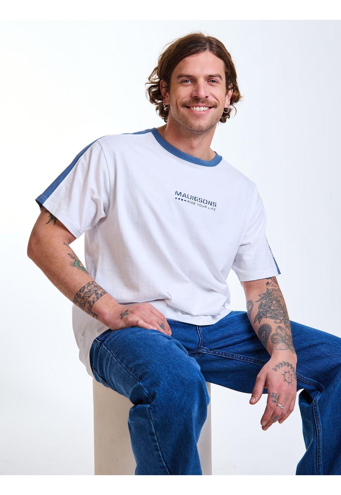 Polera MC Salty Blanco Hombre Maui and Sons-7