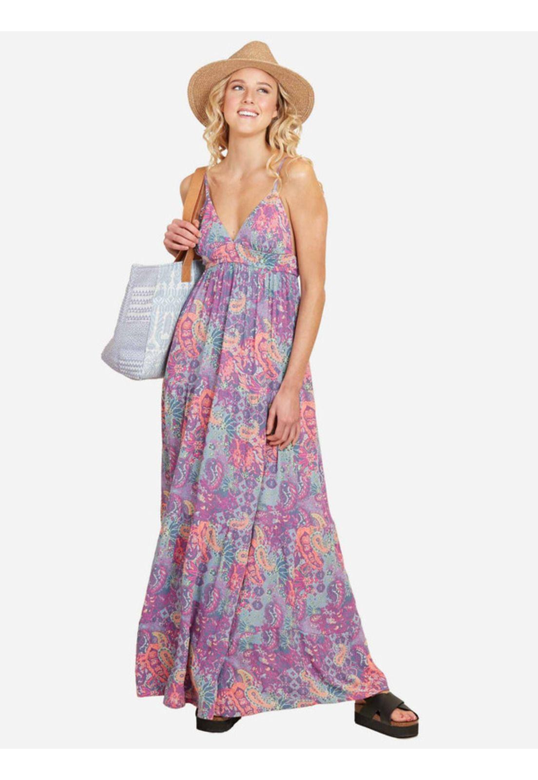 Vestido Paisley L. Mujer Multicolor Maui And Sons-0