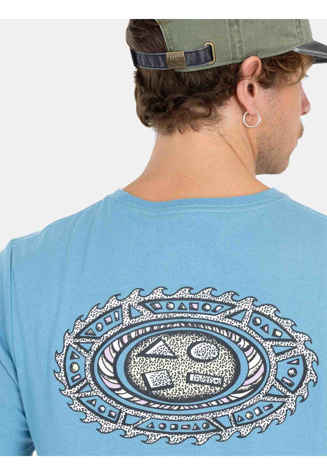 Polera MC Cosmic Wave Celeste Hombre Maui And Sons-3