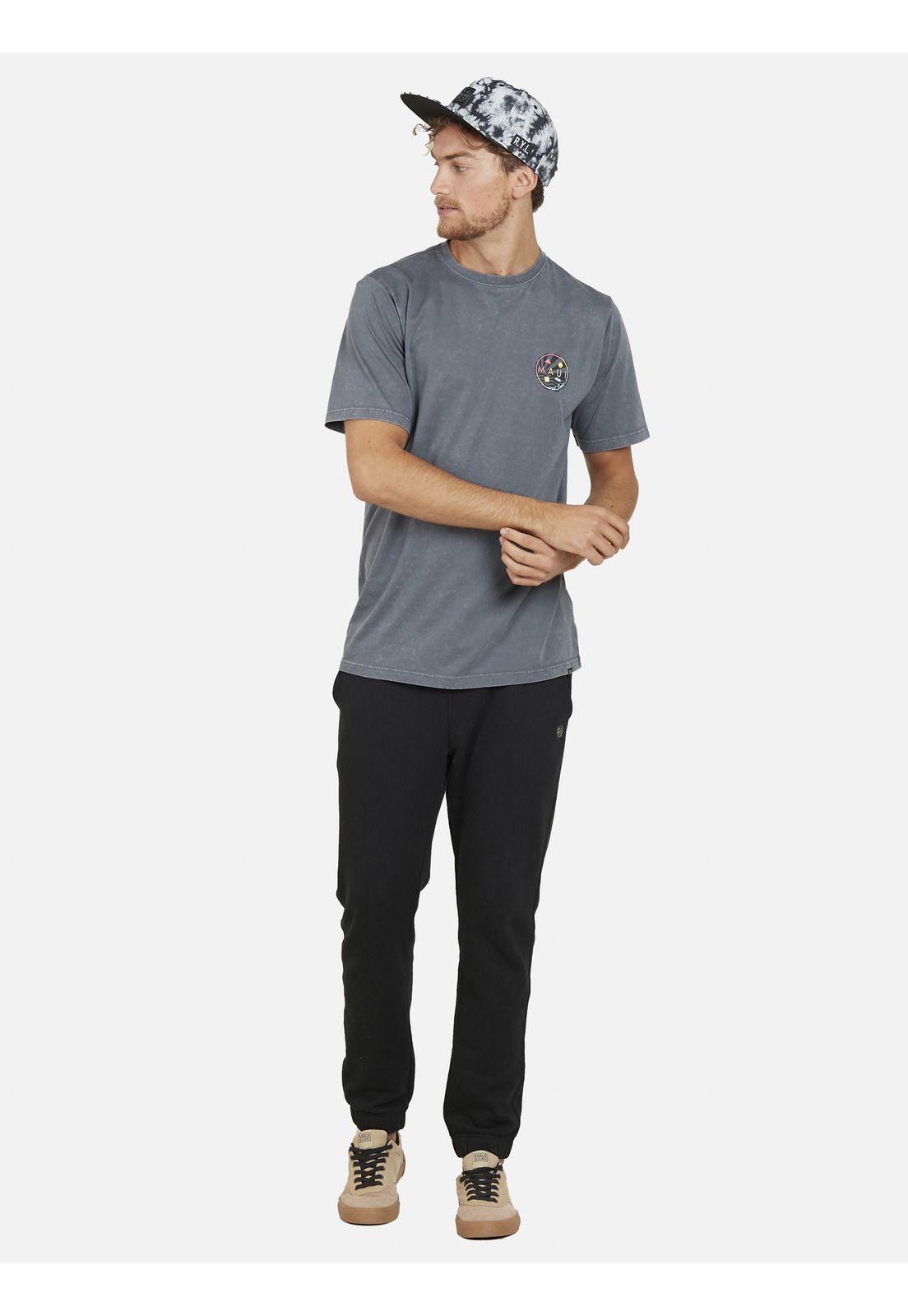 Polera NEON COOKIE DYE Hombre Gris Maui and Sons-3