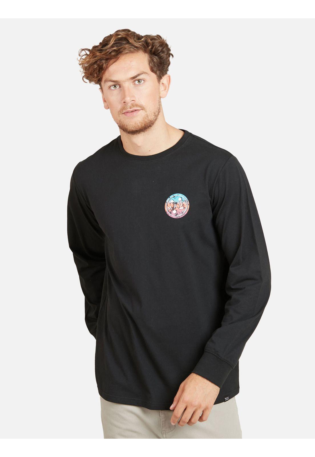 Polera LOS ANGELES Hombre Negro Maui & Sons-0