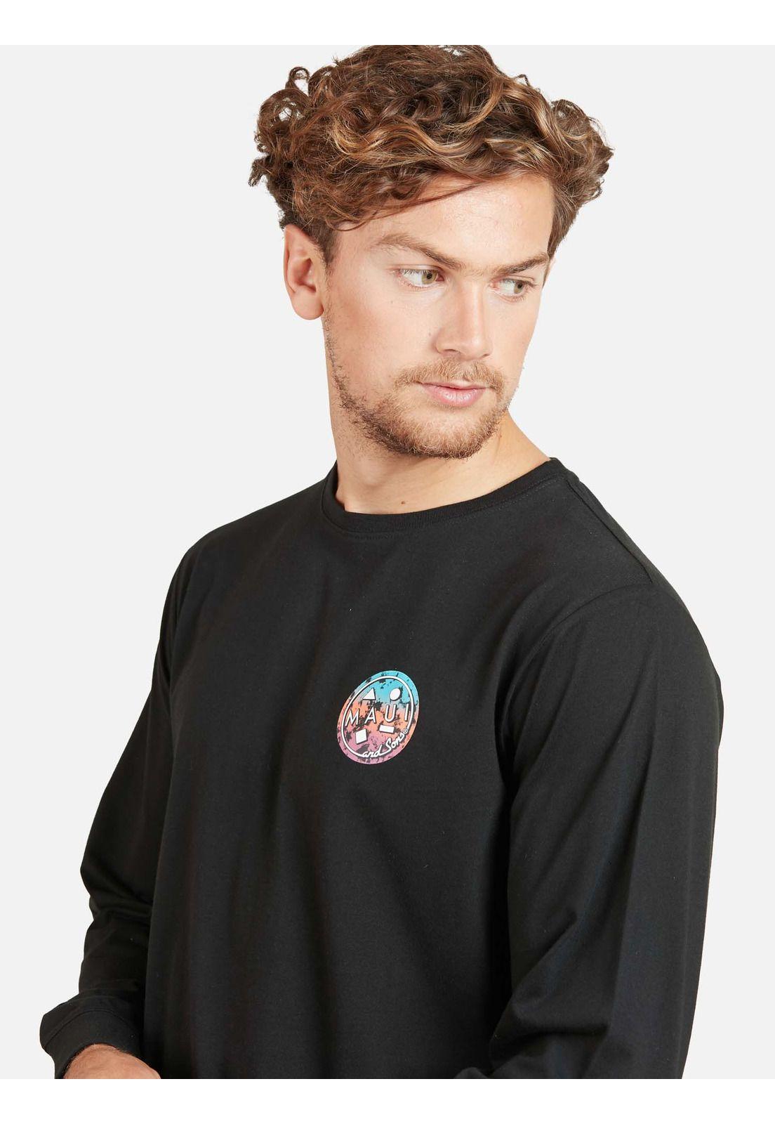 Polera LOS ANGELES Hombre Negro Maui & Sons-2