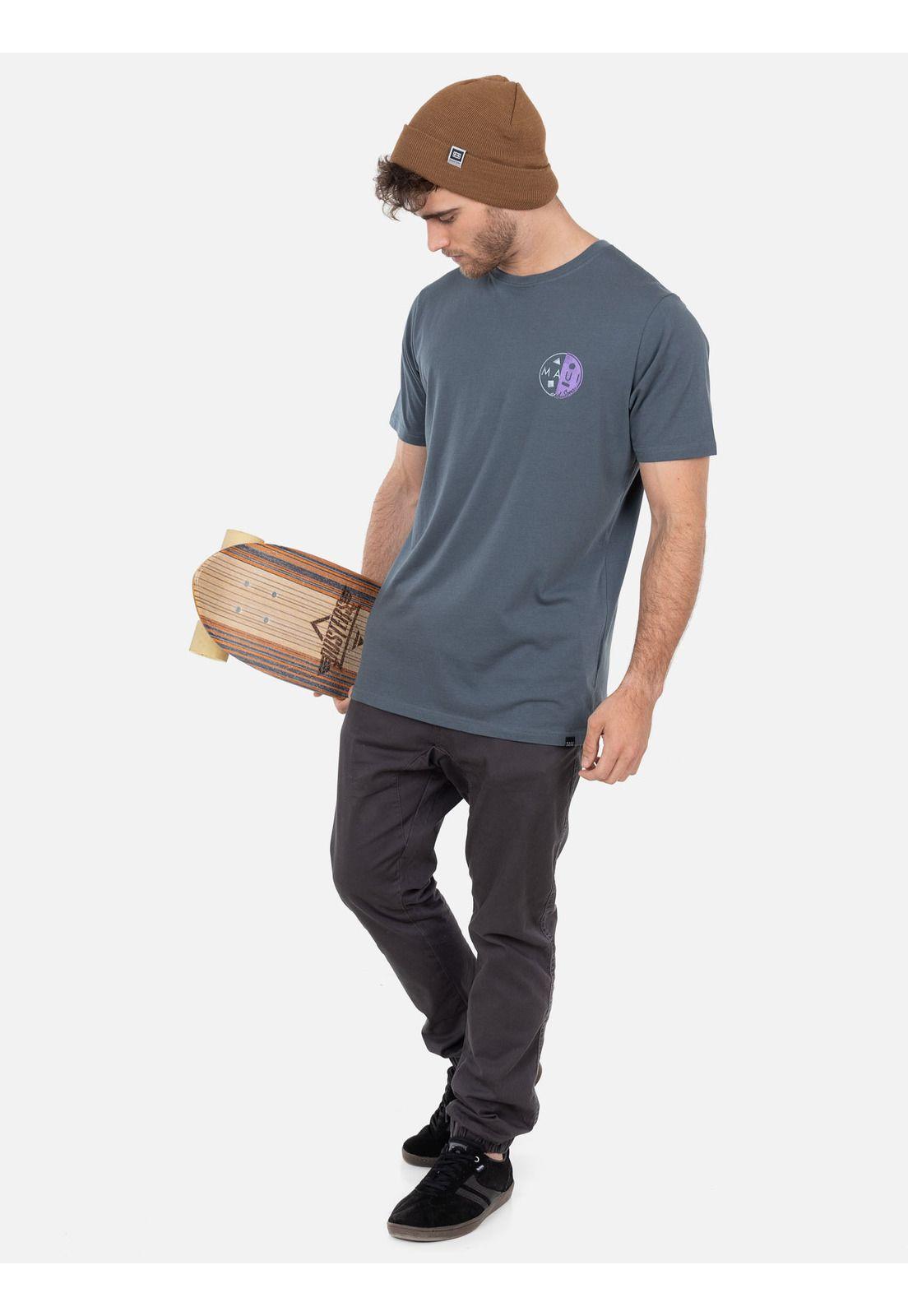 Polera LAX HUNTINGTON BEACH SS TEE Hombre Gris Maui & Sons-2