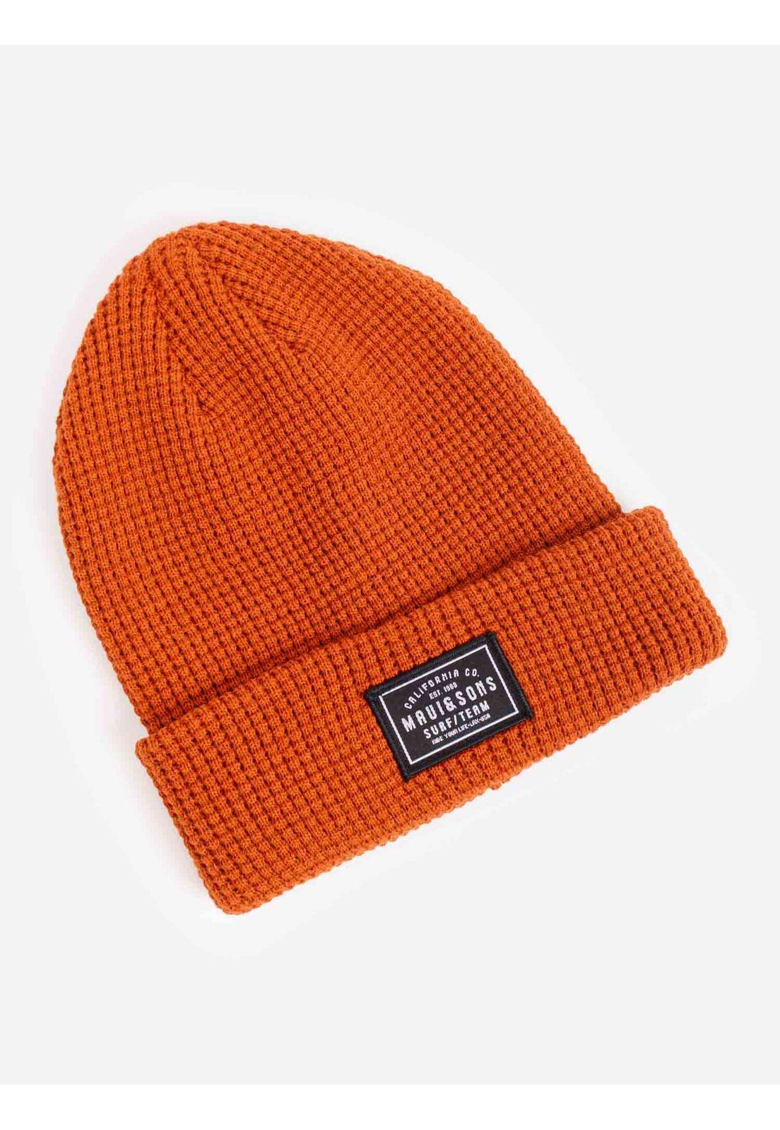 Gorro Khali Naranjo Hombre Maui And Sons-0