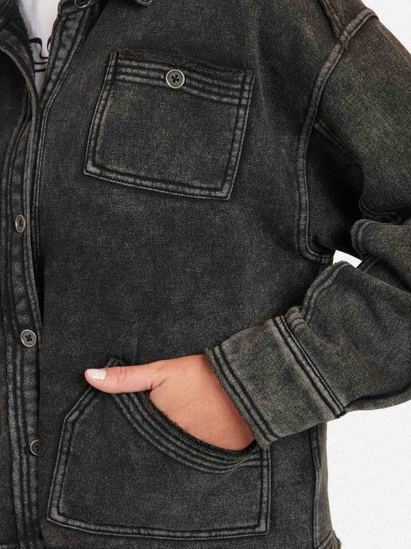 Poleron Chill Buttoned Mujer Negro Maui And Sons-2