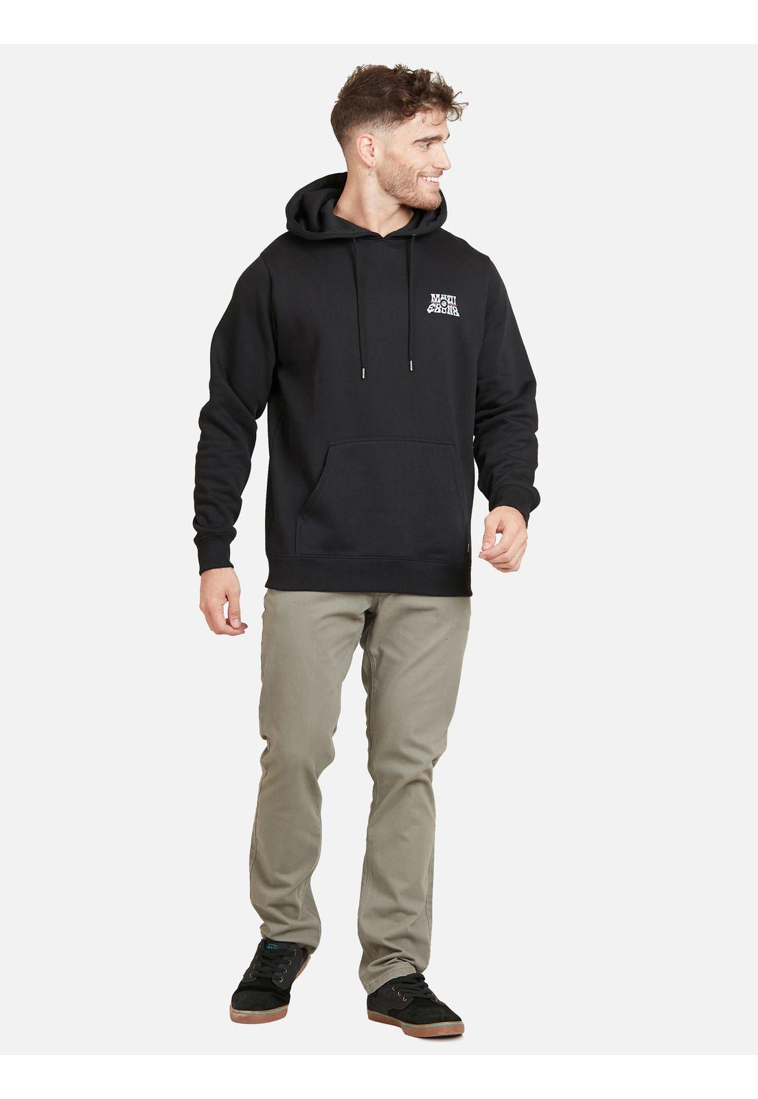 Poleron VISION HOODIES Hombre Negro Maui and Sons-2