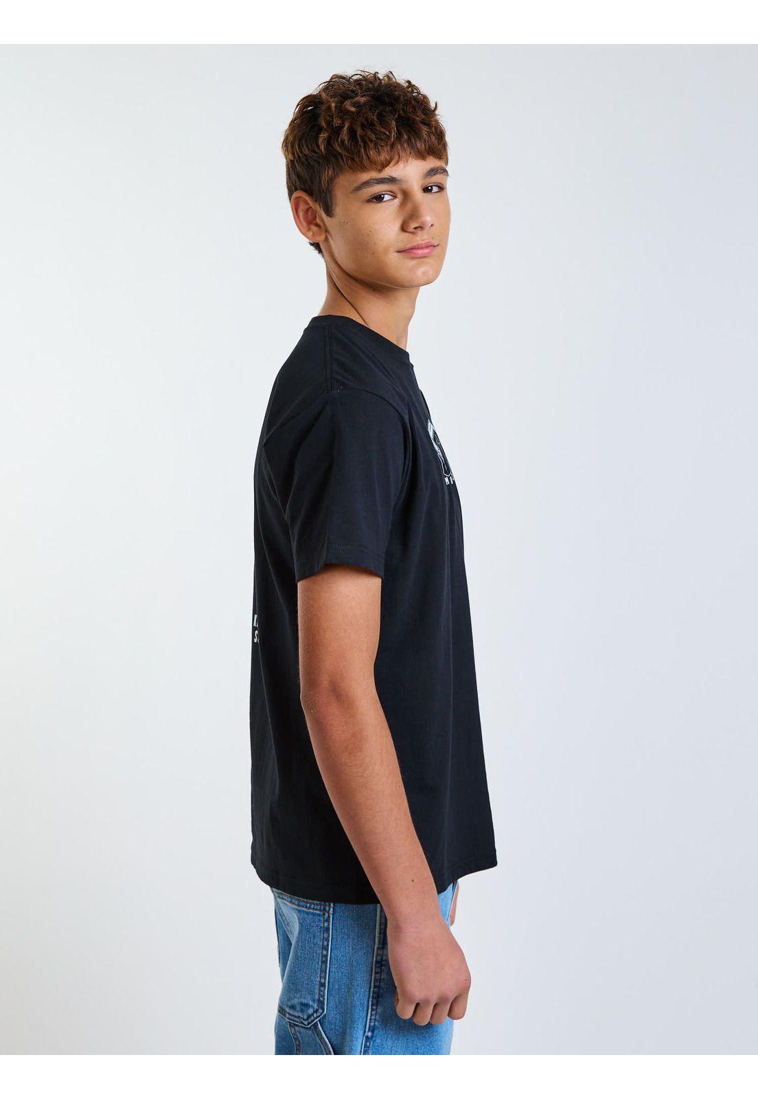 Polera MC Barrel Negro Infantil Maui and Sons-2