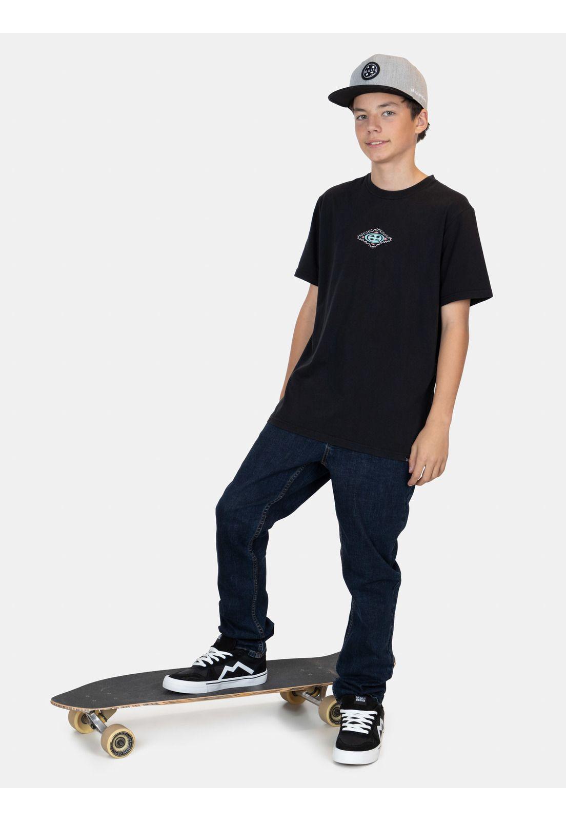 Polera MC Rayblast Negro Infantil Maui And Sons-3